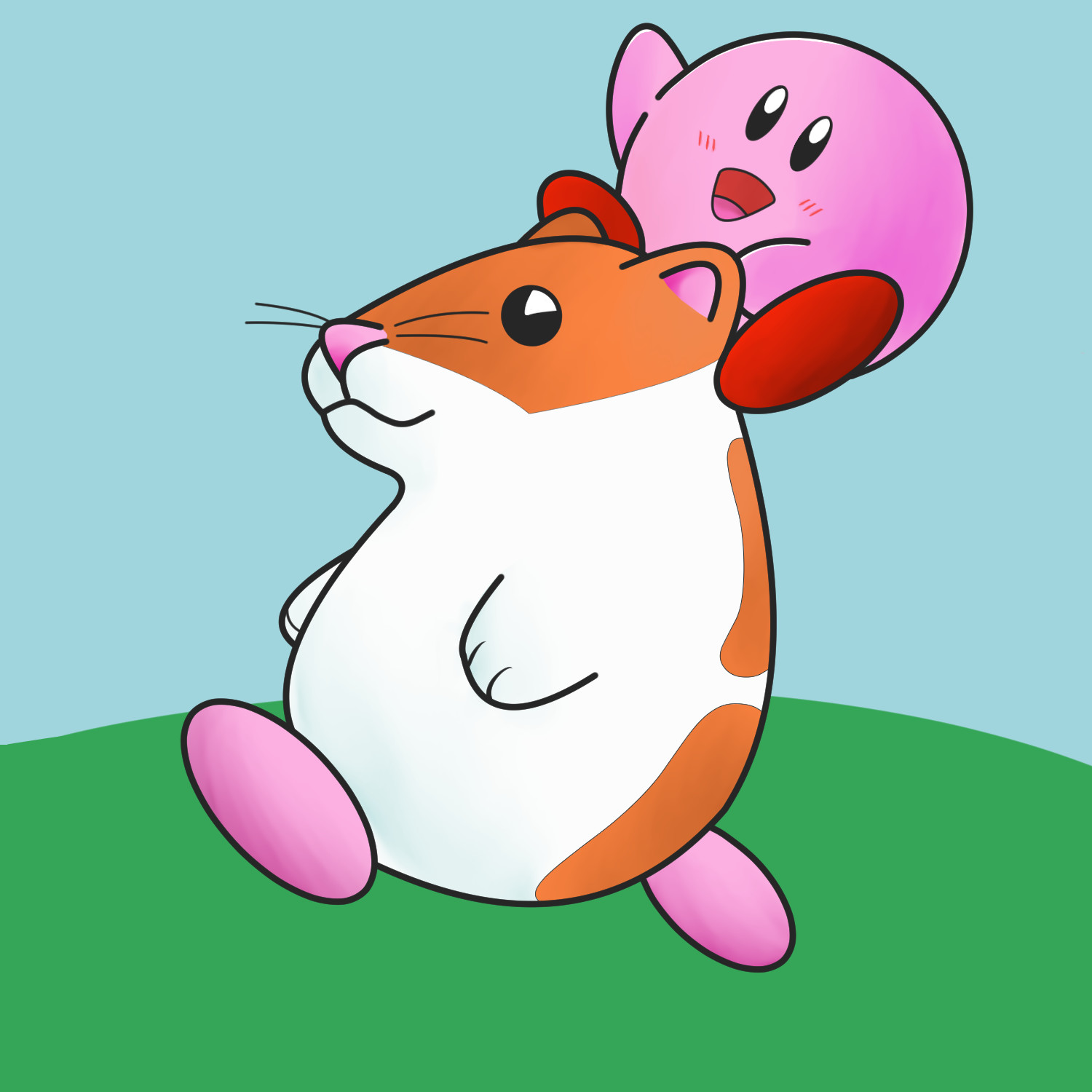 kirby hamster plush