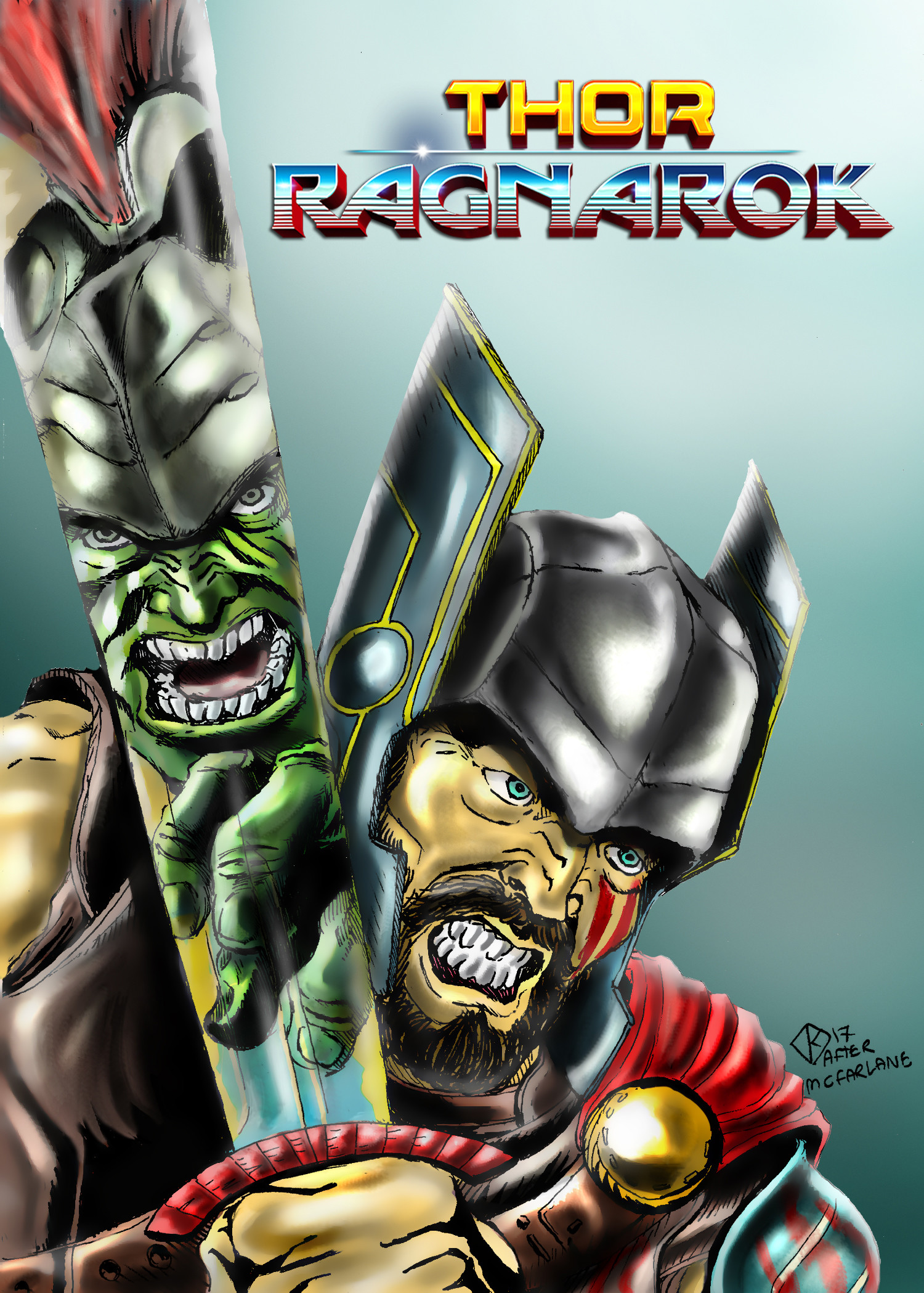 Artstation Thor Ragnarok Fan Poster Rafael Danesin