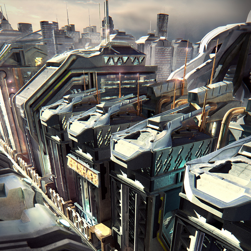 Zbrush 4R8 Beta Cityscape
