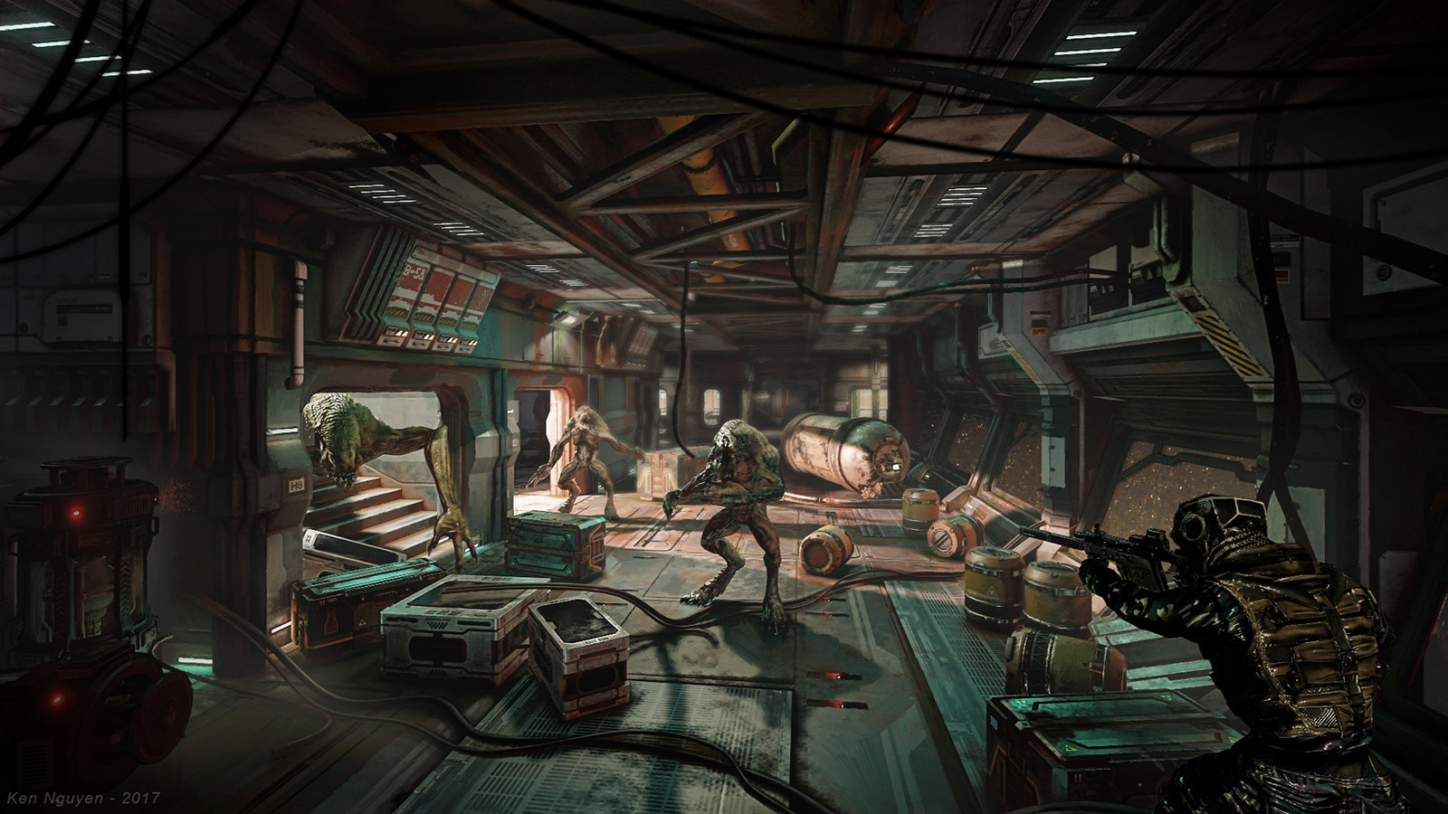 Artstation Alien Invasion Ken Nguyen
