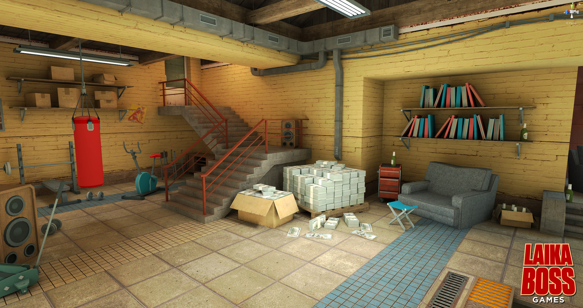 Artstation Garage Man Cave Daniil Demchenko