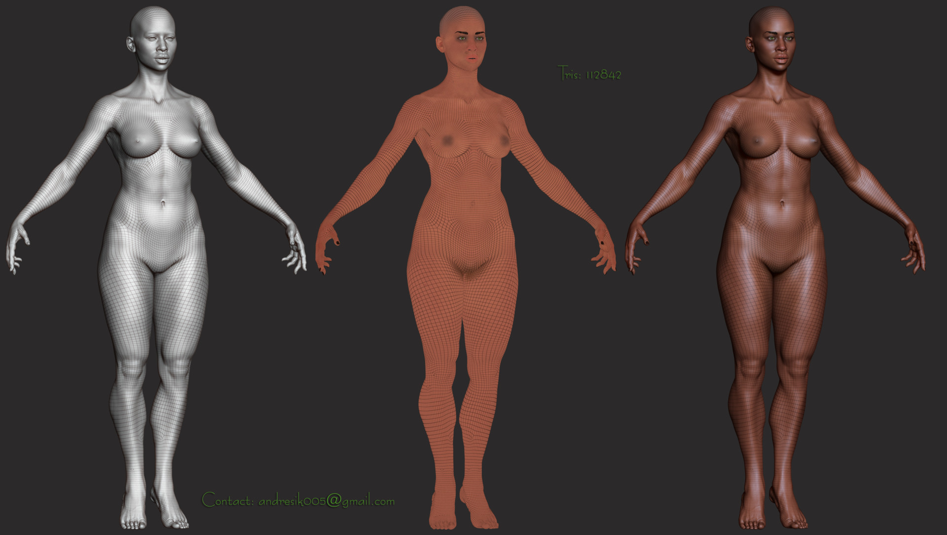 Artstation Woman Topology For Cinematic Andre Sik Hopefully this will make body retopology a bit easier bonus package: woman topology for cinematic