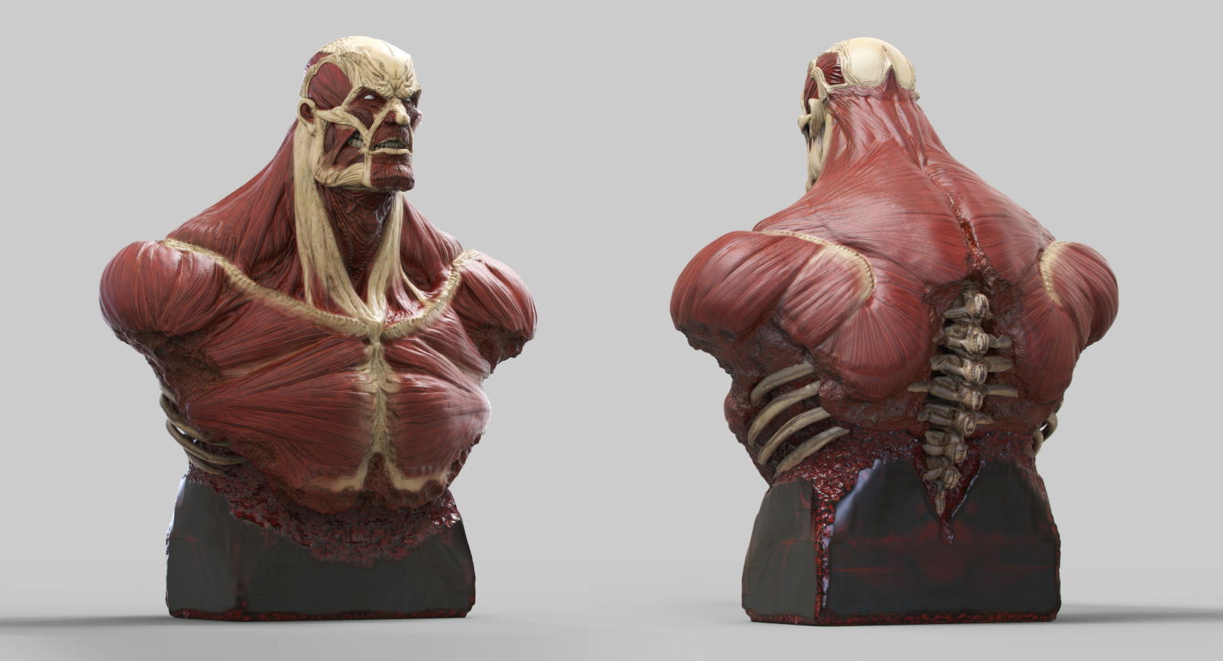 colossal titan statue