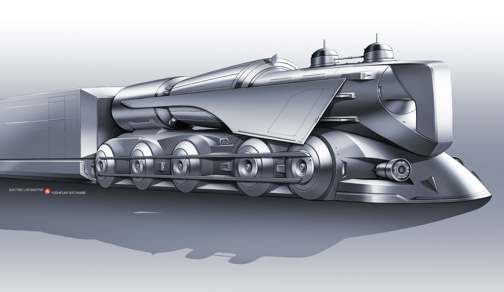  ArtStation - Electric Locomotive Bildidee 