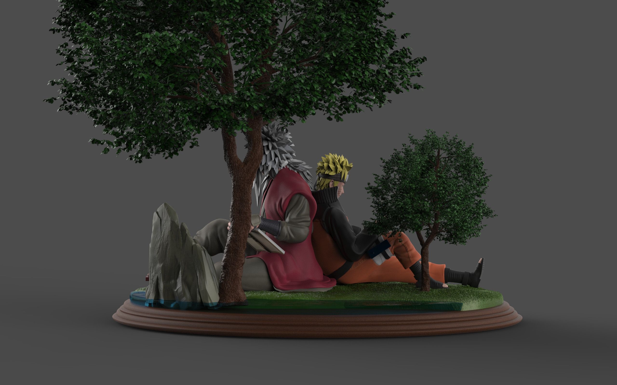 Artstation Jiraiya Naruto Teacher Student Guillaume Vanson
