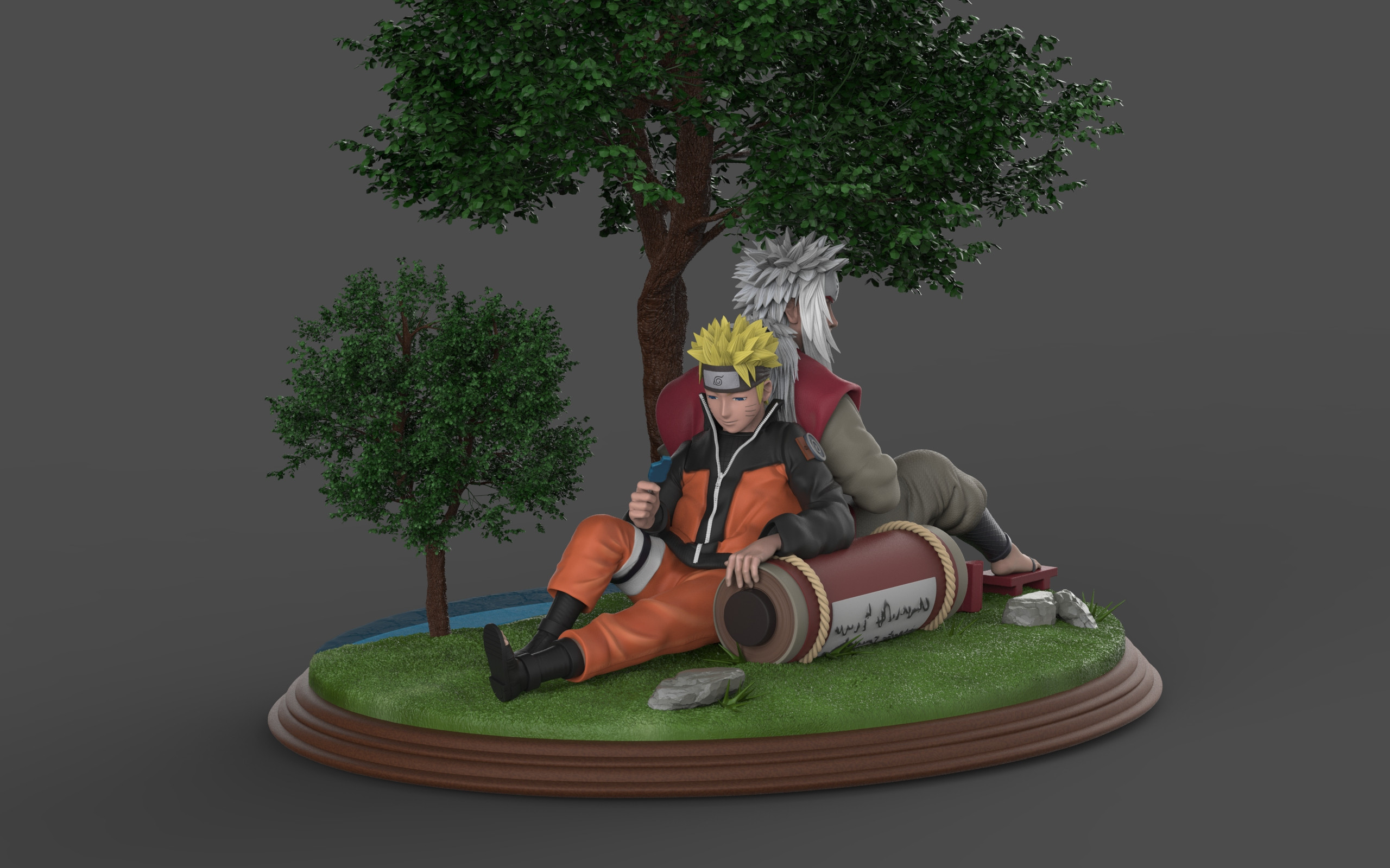 Artstation Jiraiya Naruto Teacher Student Guillaume Vanson