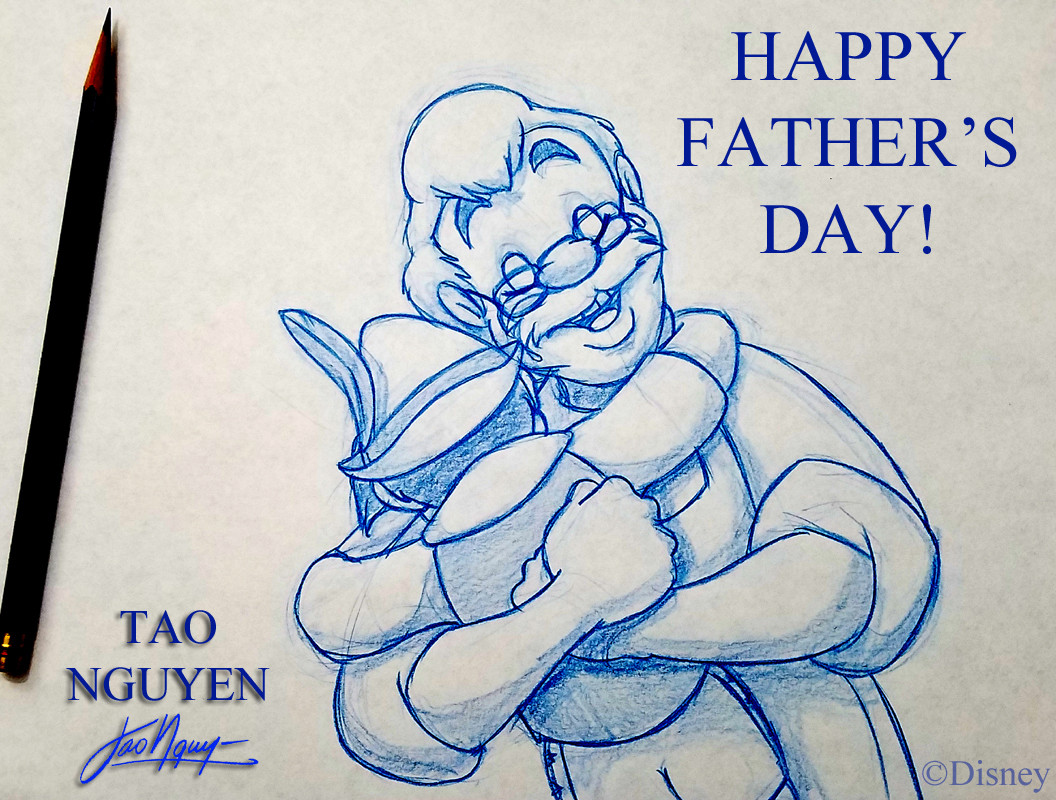 DF054 Happy Father's Day Fancy Die (C) | Hero Arts