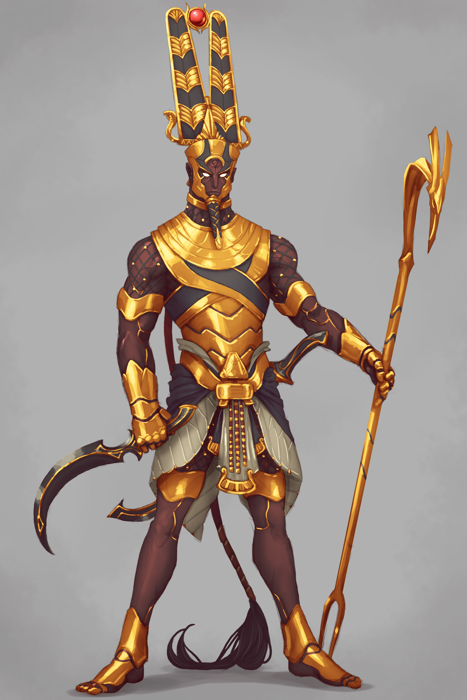 ArtStation - Character Concept Art: Amun, egyptian god