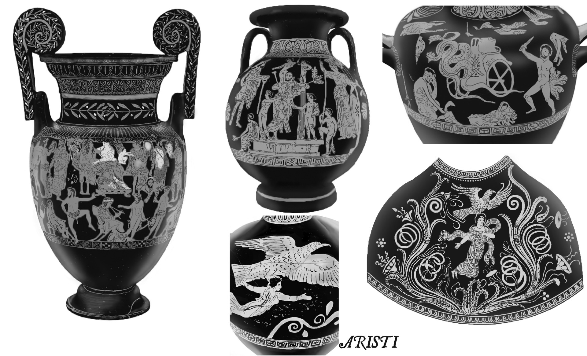 Artstation Ancient Greek Vases Aristi Tegou