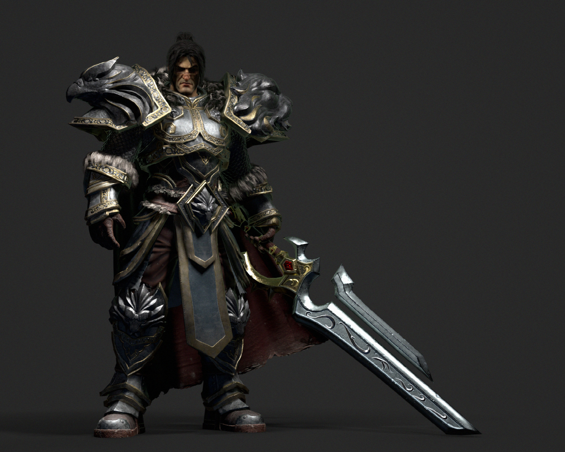 Wonjung Kim Warcraft King Varian Wrynn Fan Art Props modeler / texturing artist. warcraft king varian wrynn fan art