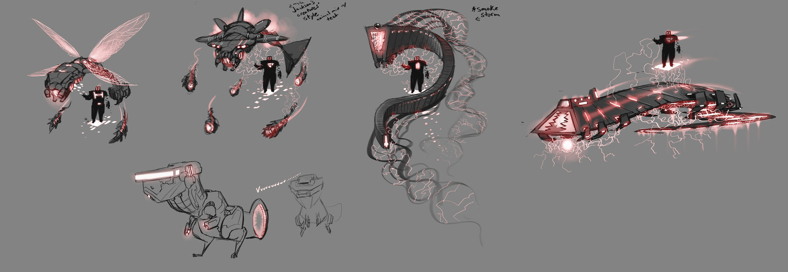 The idea was "carbon" tech that were created by imagination from the super soldier characters.