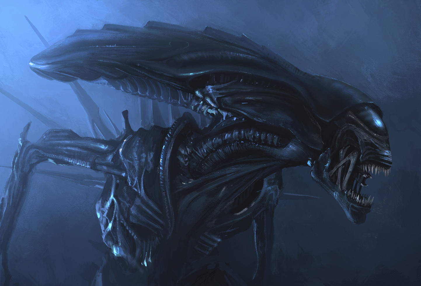 Artstation Alien Queen Study Lincoln Hughes