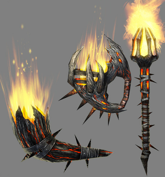 I modeled and textured the weapon based on a design by M.C. Barrett.
