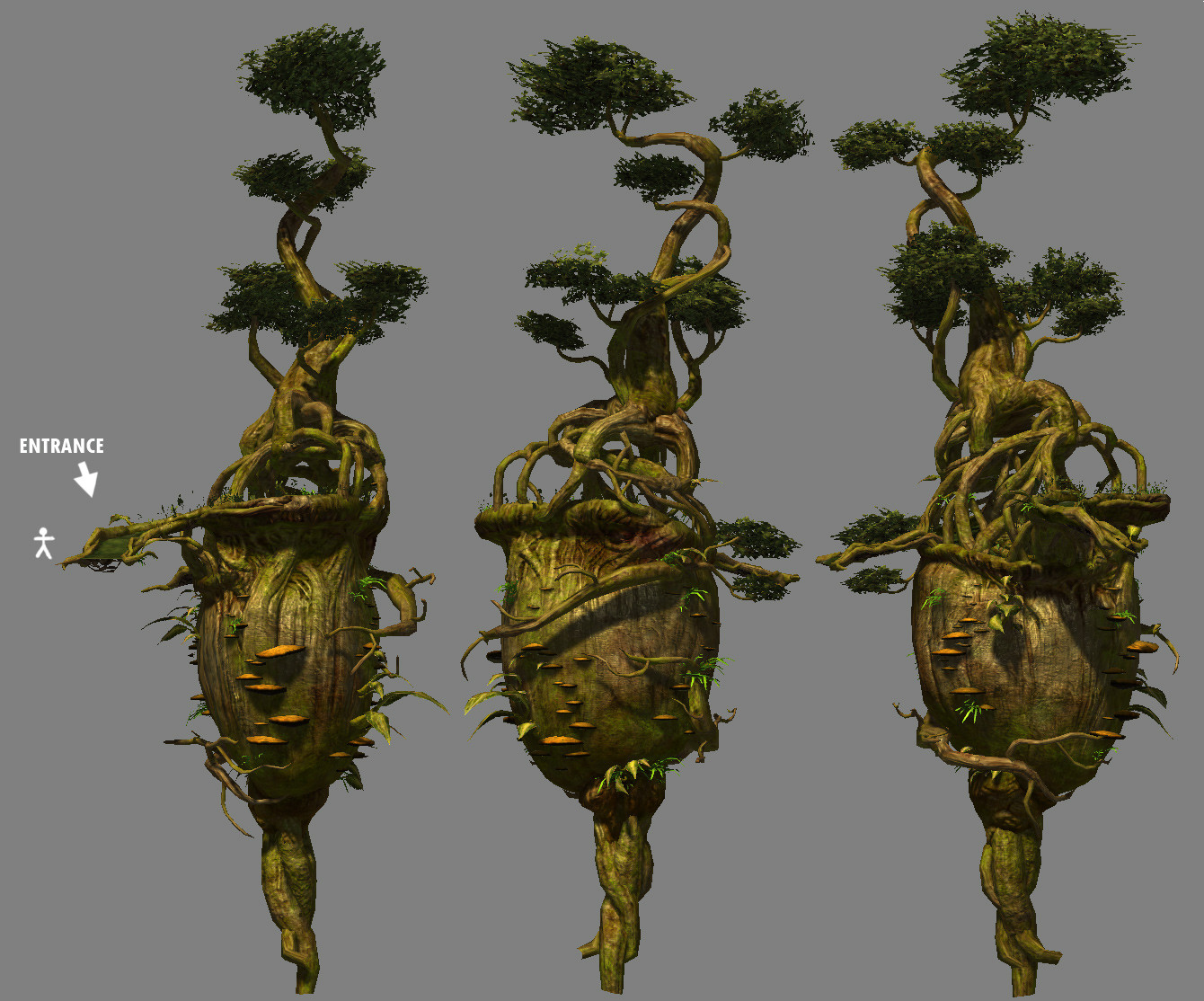GW2 Environment: Sylvari hub assets