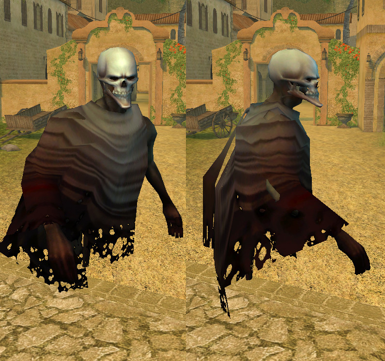 I modeled and textured this ghoul based on my own design.