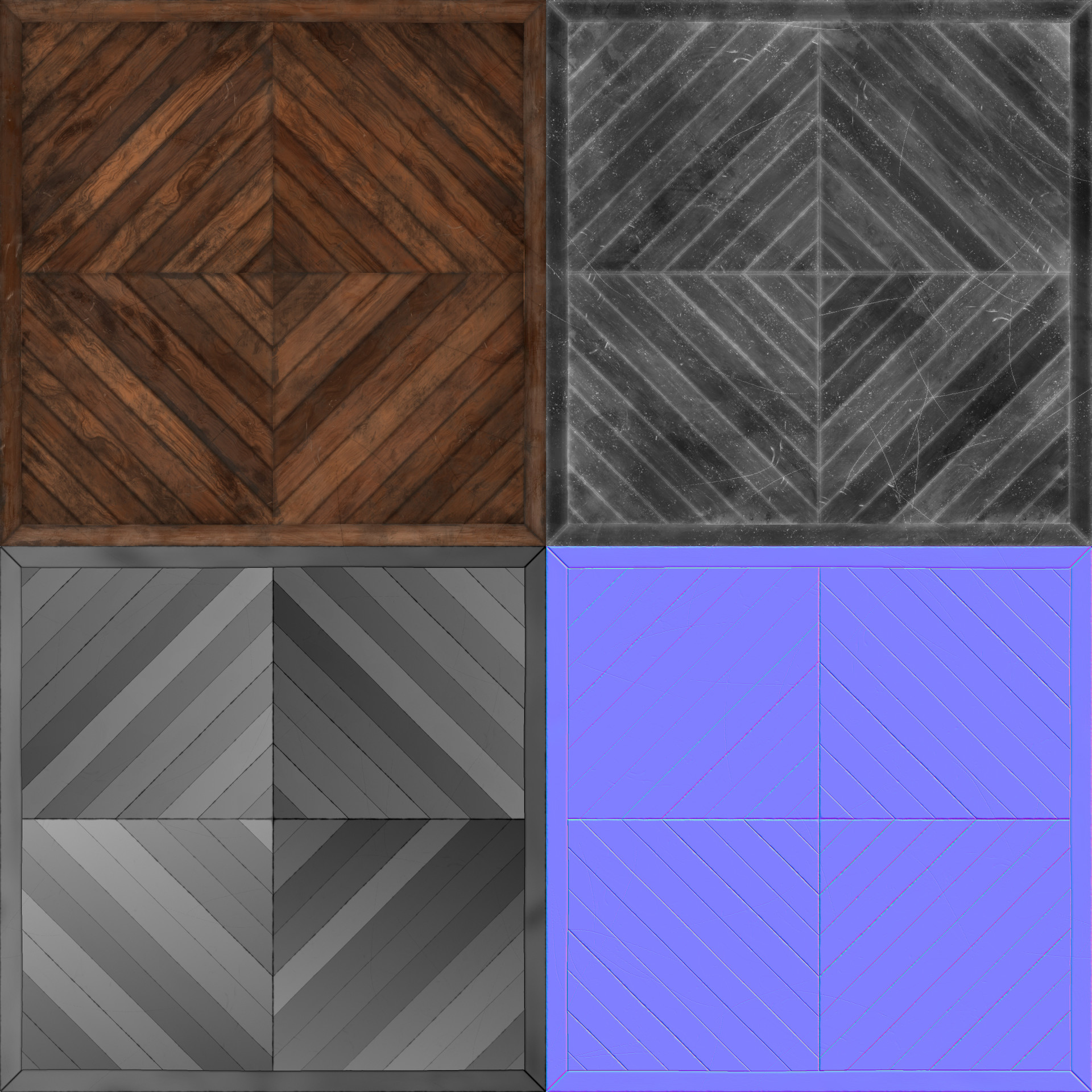 Ben Armstrong Study Wood Floor