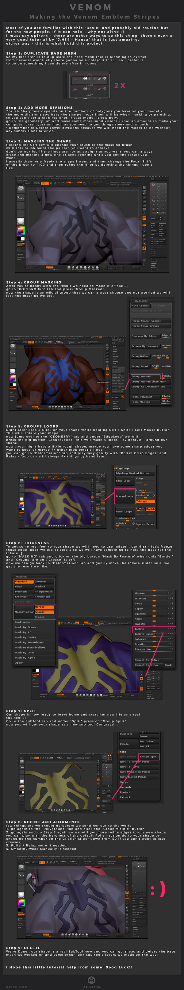 Venom - Cute But Deadly_BY Ori Medina Elf breakdown and tutorial