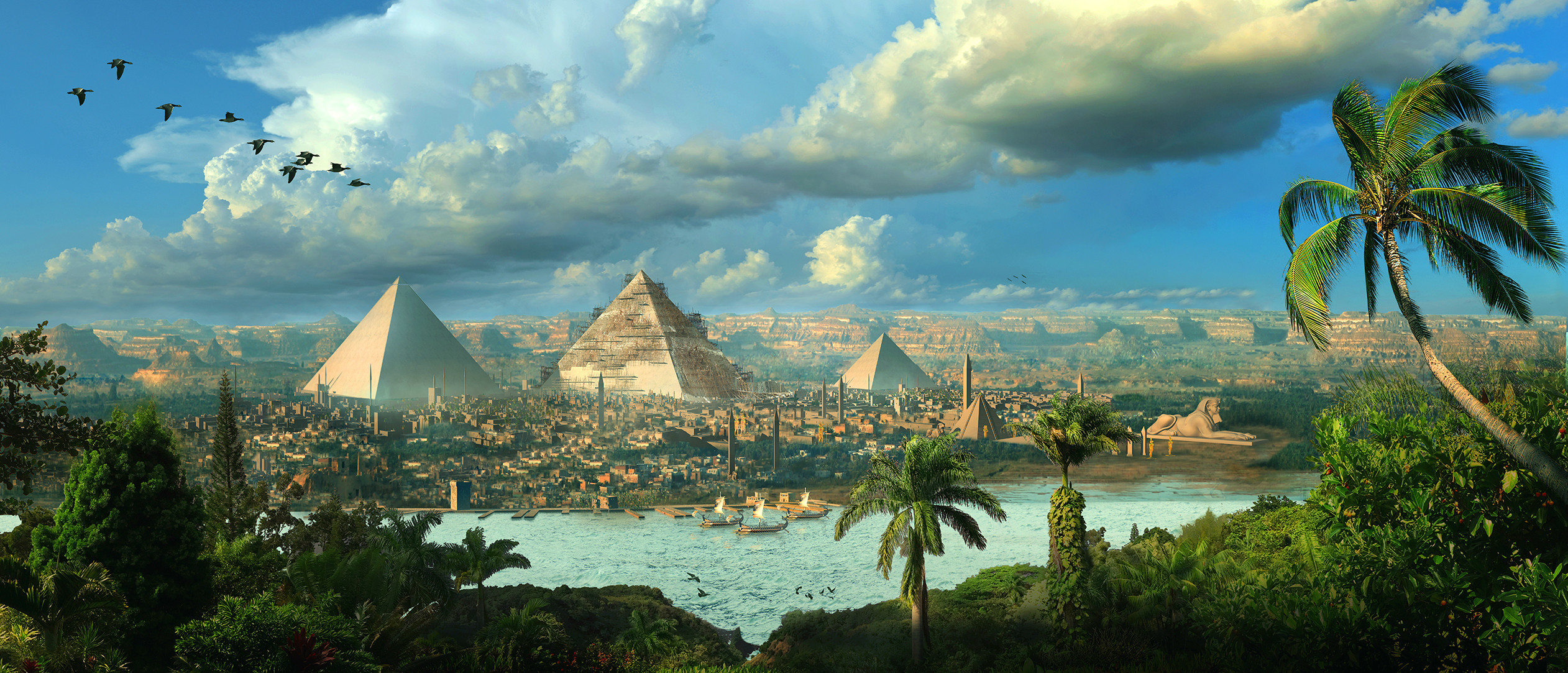 Artstation Egypt Matte Painting Scott Richard