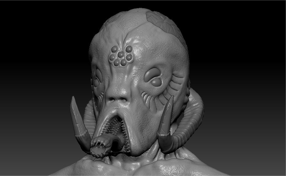 Artstation Alien Zbrush Model Semih Kircali