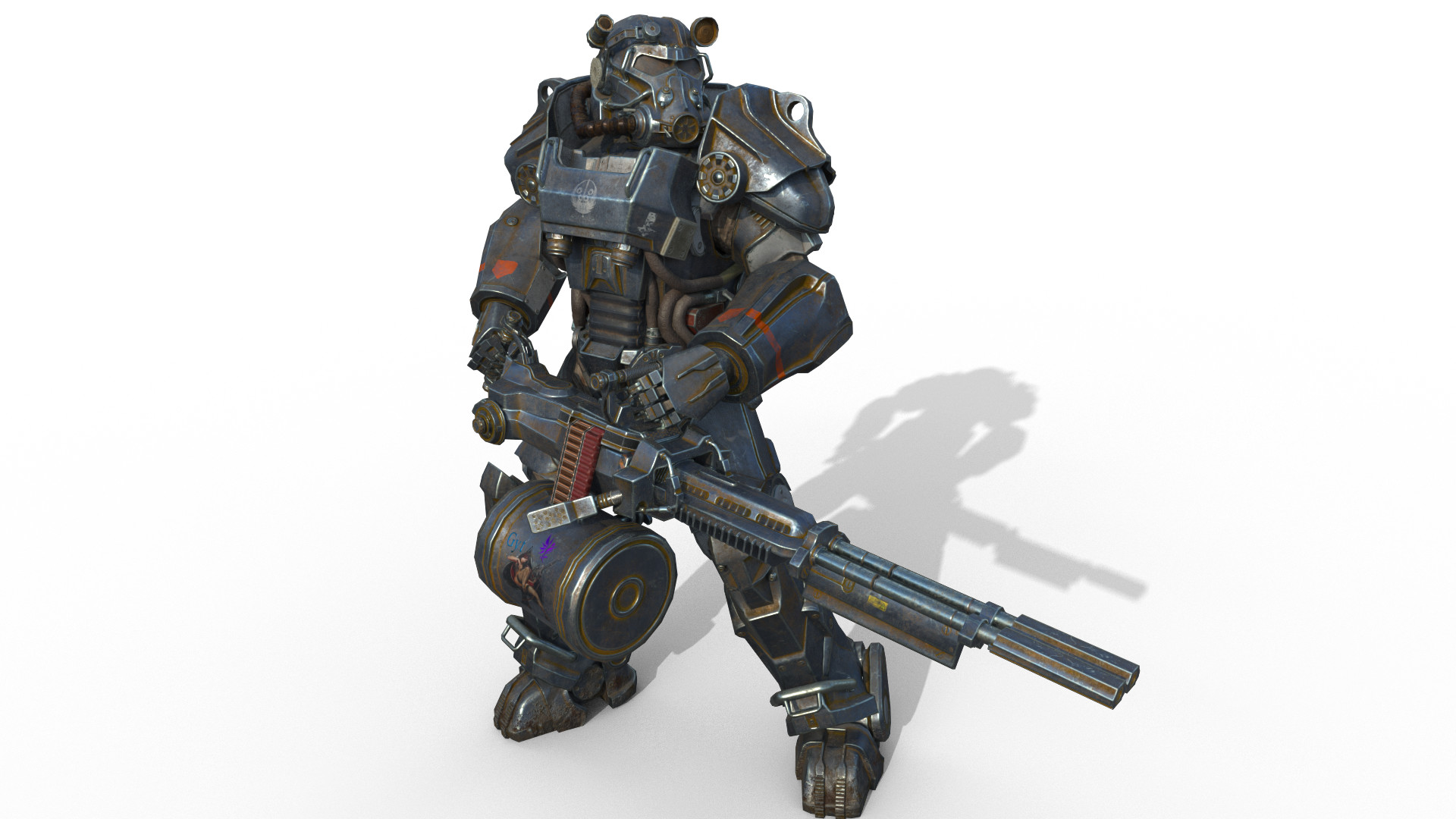 Artstation Fallout4 T60 Power Armor Yuntian Gao
