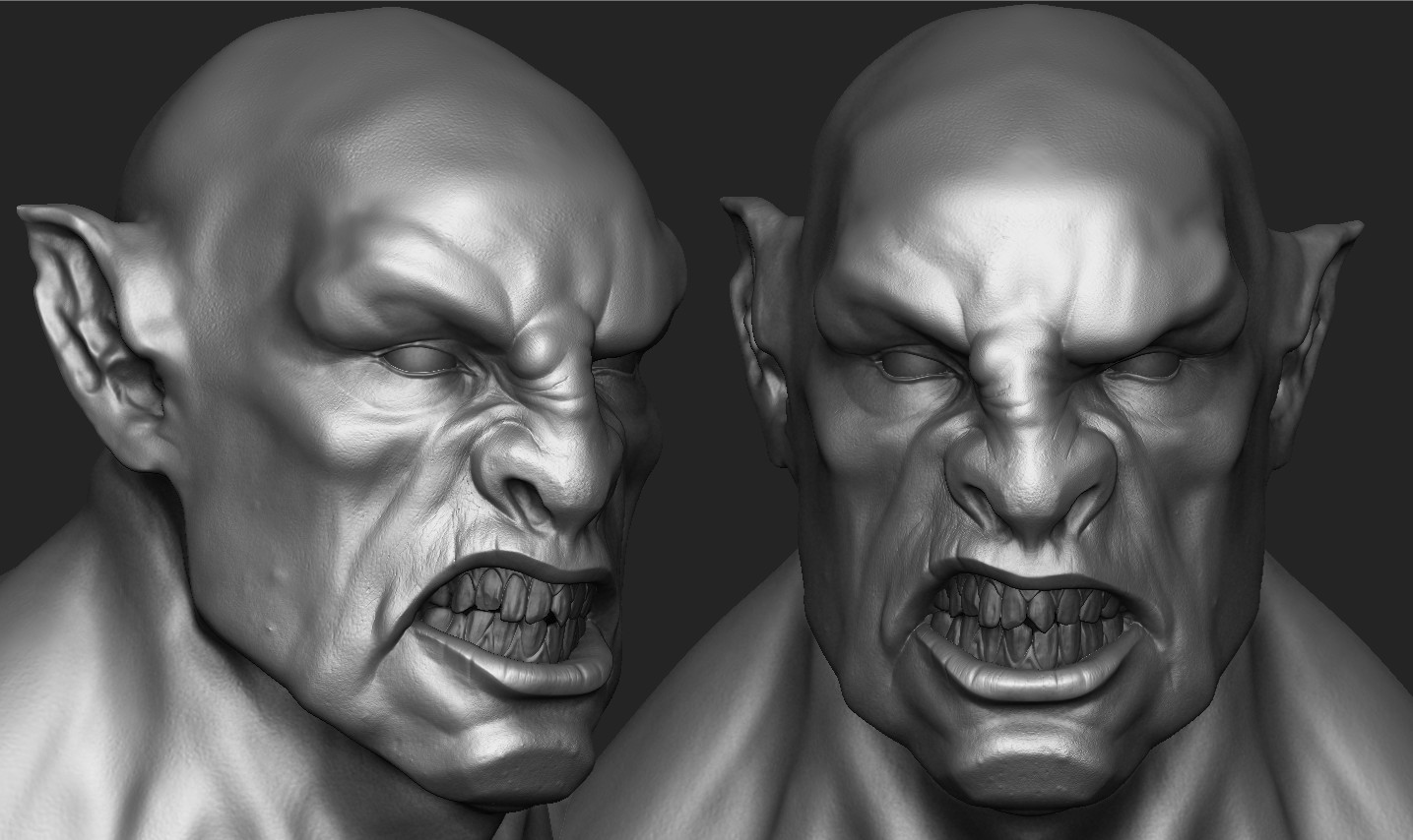 ArtStation - Orc Bust