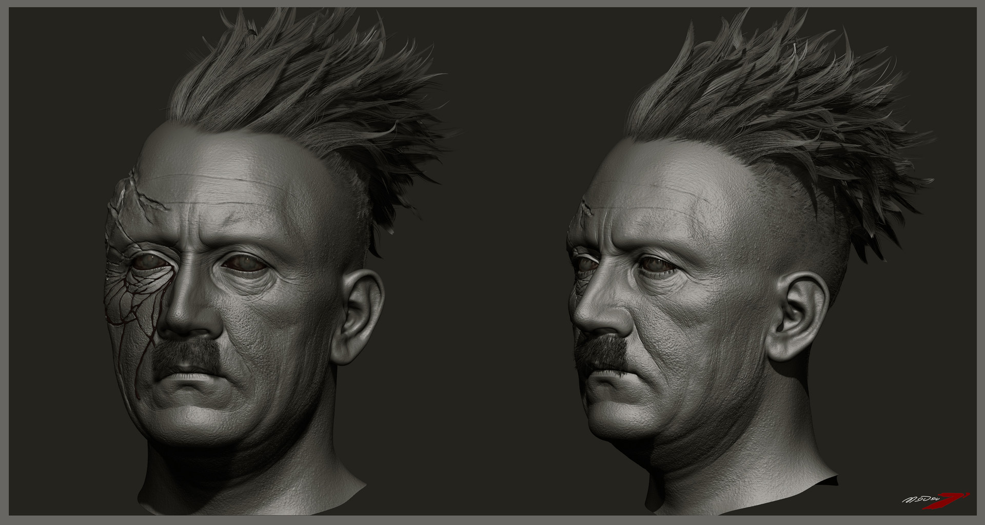 Hitler Tell No Tales, madhav kumar - ArtStation