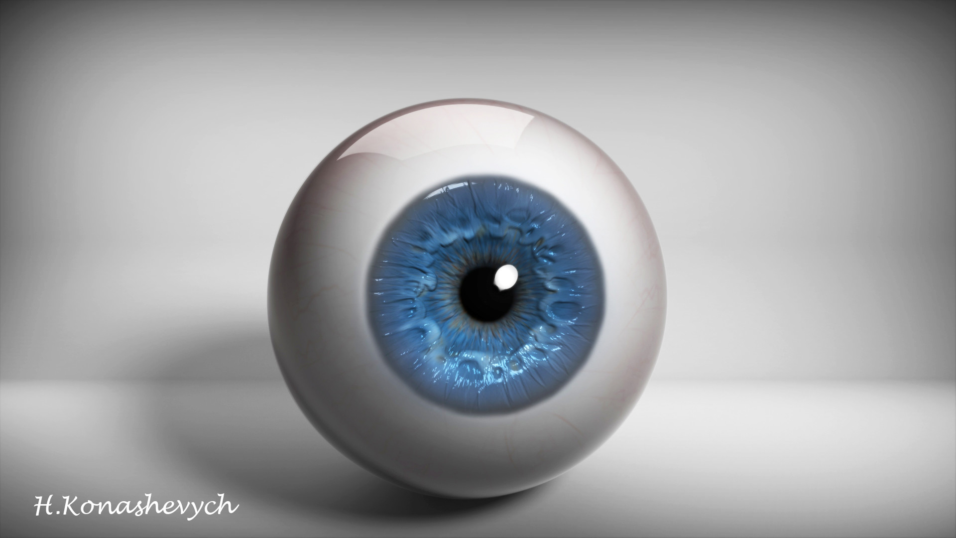 painting realistic eye in zbrush