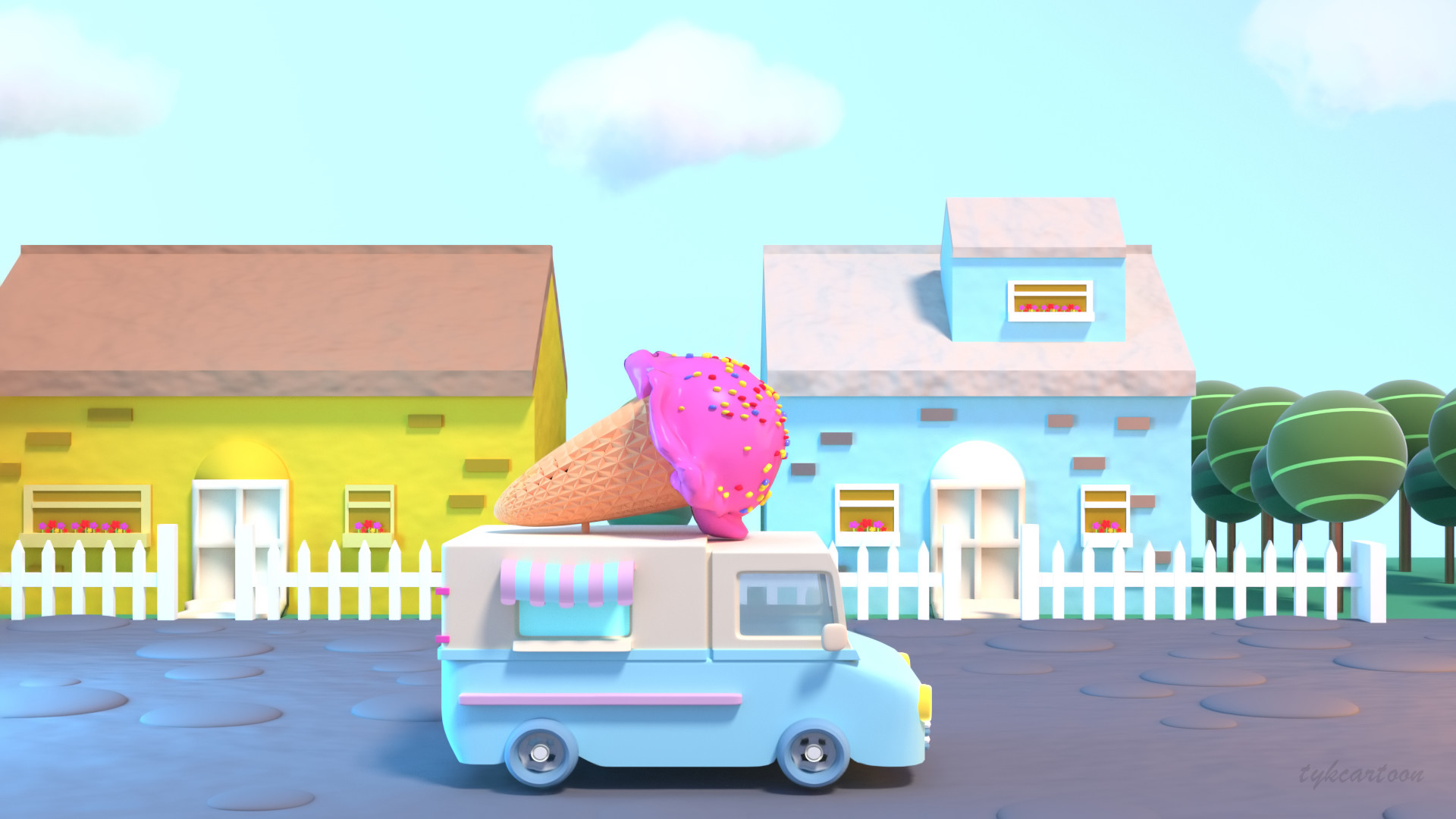 ArtStation - ice cream truck