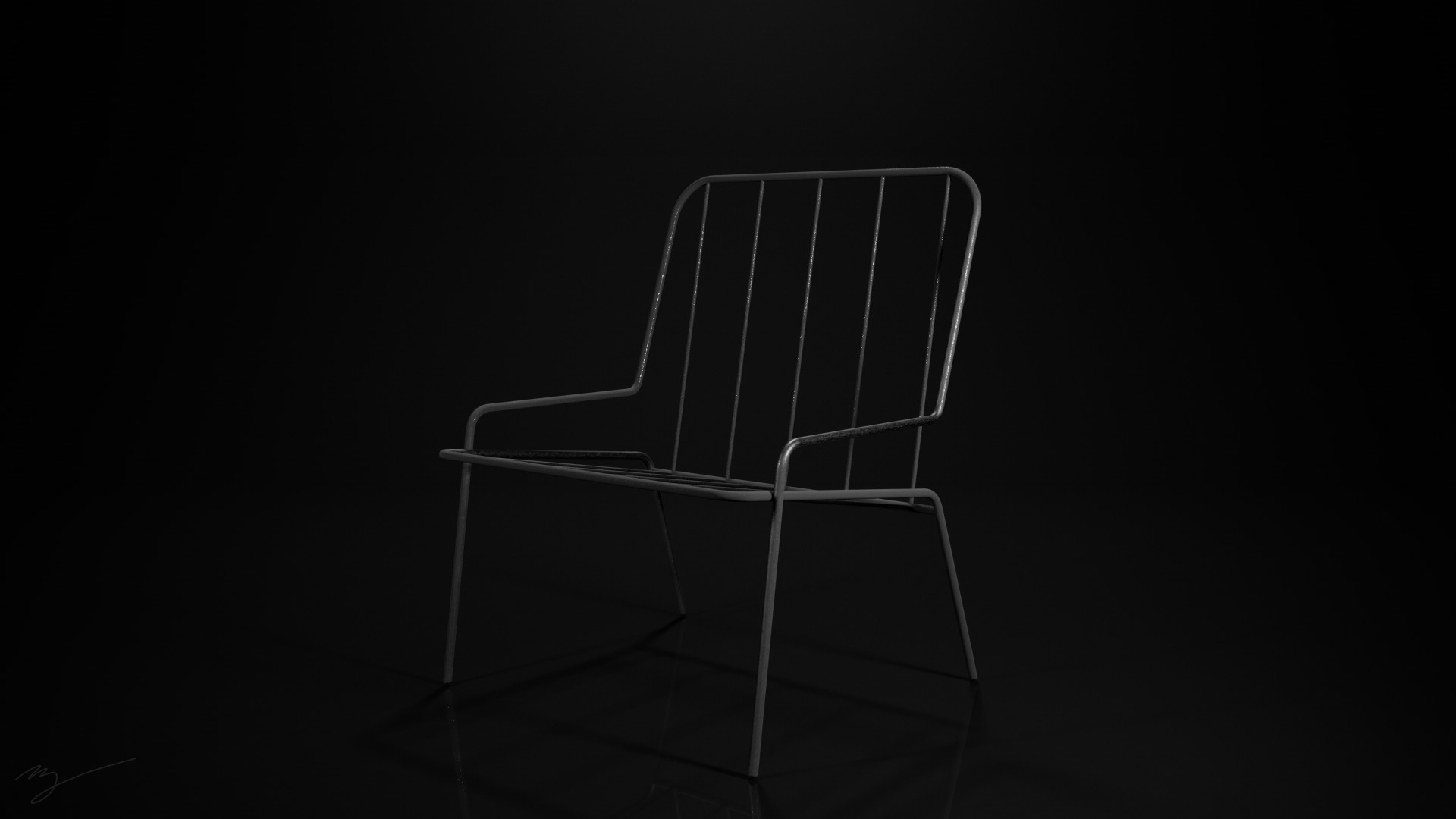 Retro wire 2025 chair