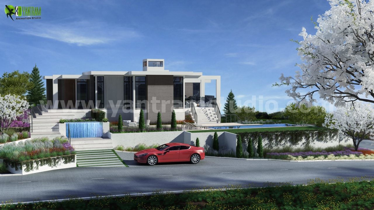 Artstation 3d Floorplan Of Modern House By Yantram Floor Plan