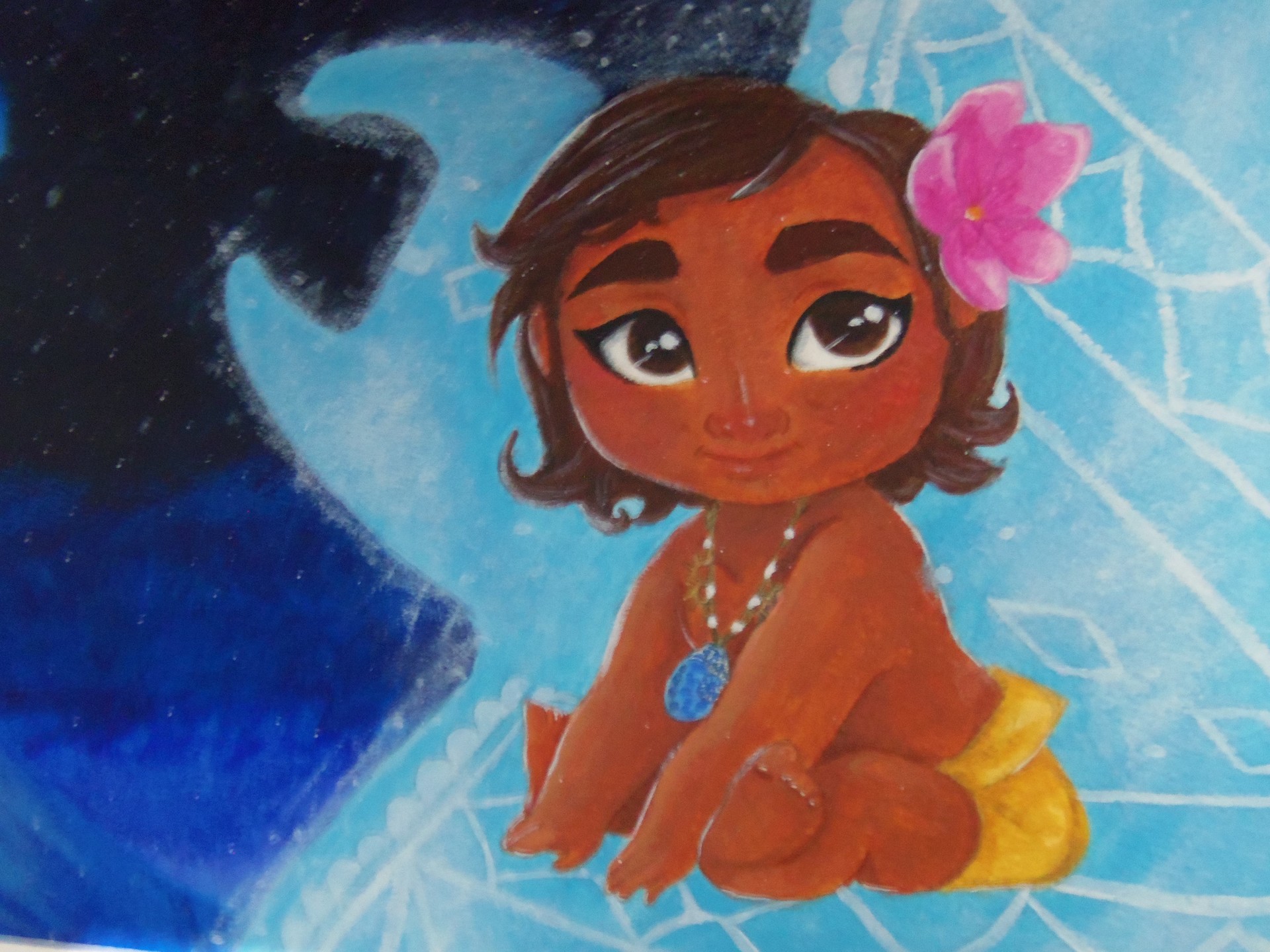 Artstation Moana Fan Art Painting B S