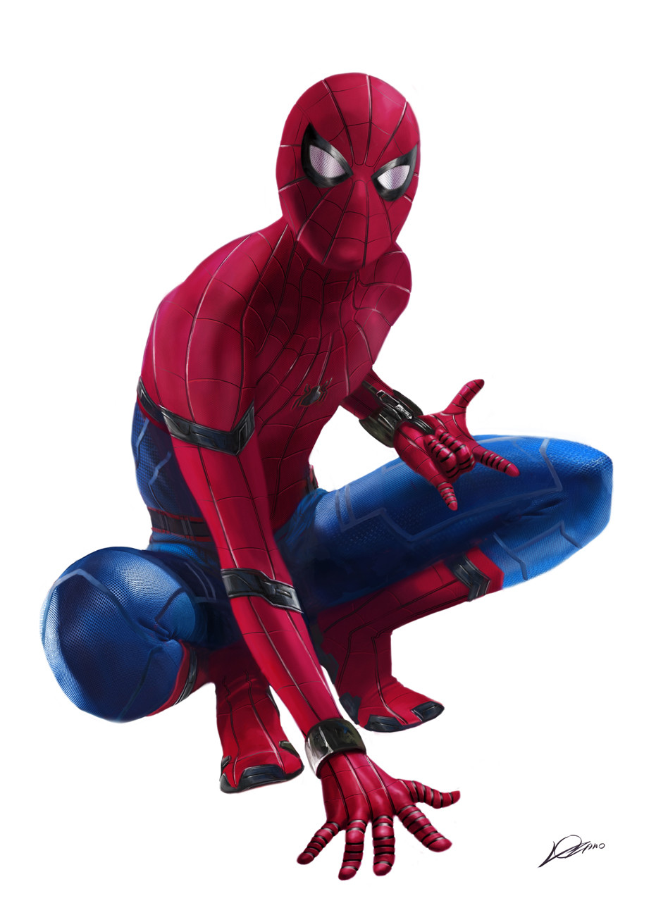 Artstation Spider Man Homecoming Promo Art Alexander Lozano