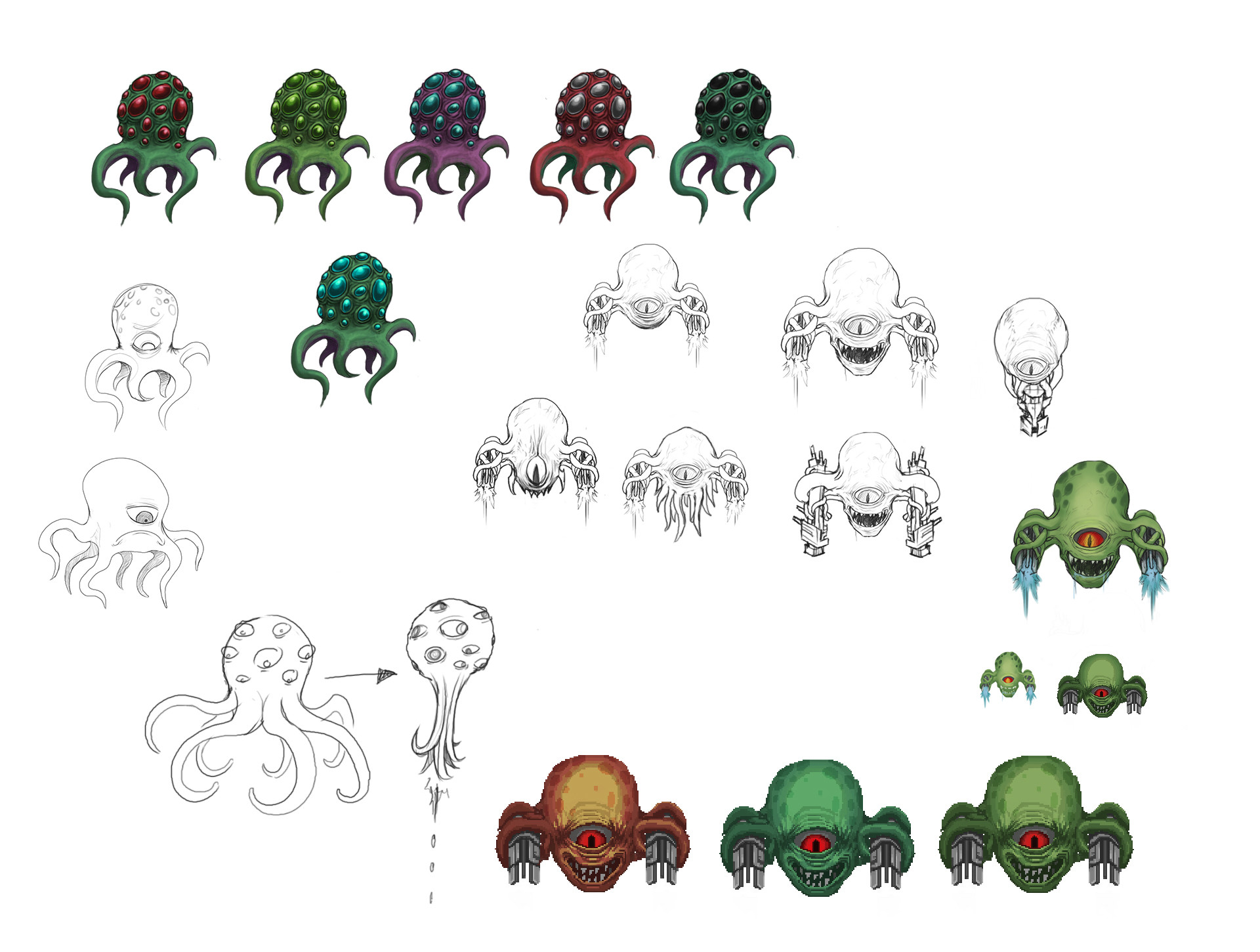 Space invaders alien sprite