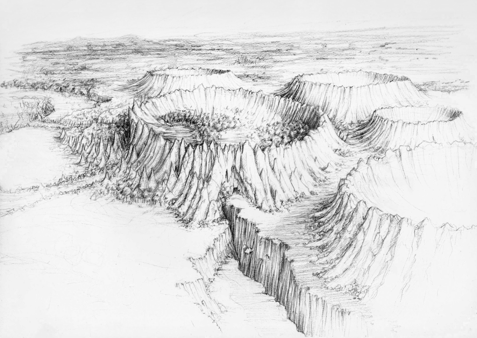 11 Top Crater in games sketch drawing for Girl