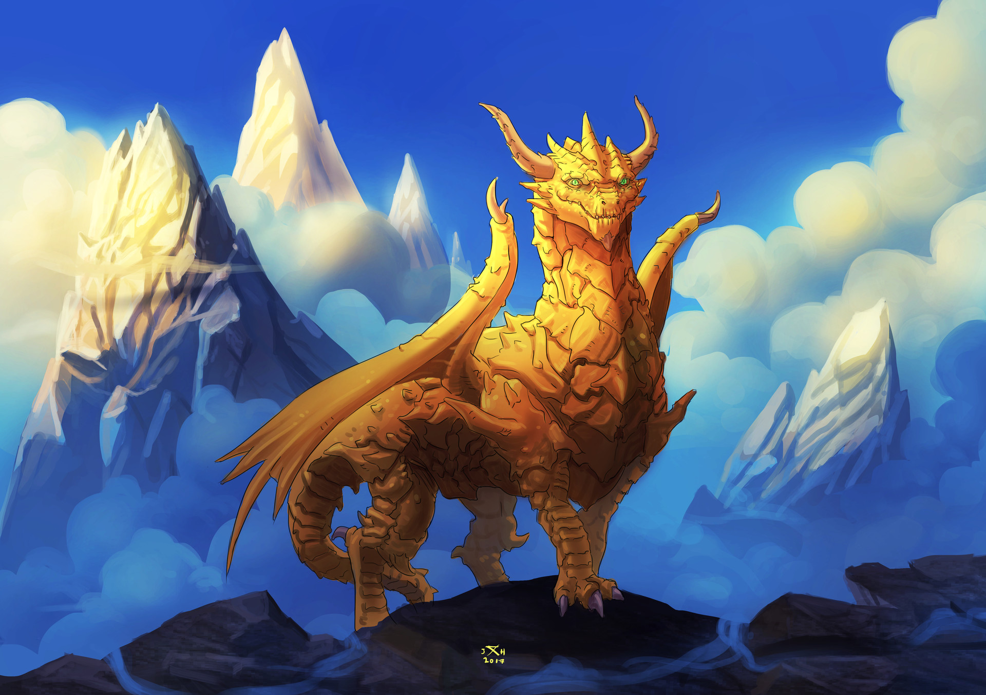 ArtStation - Golden Dragon