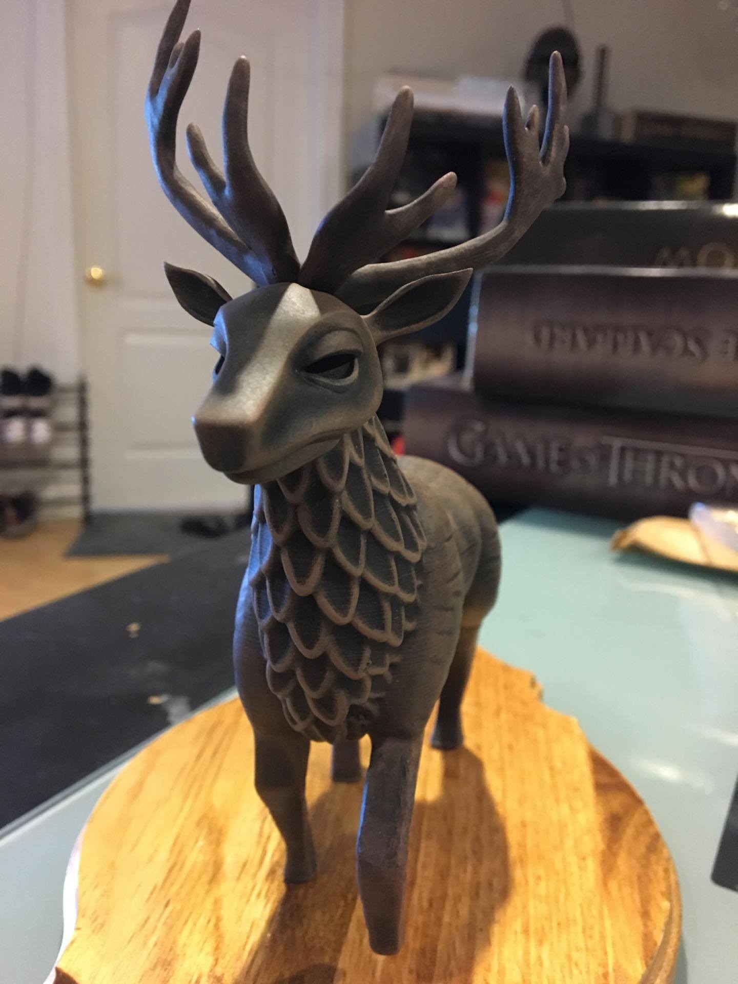Crudo 3D Art Portfolio Wooden Stag Game of Thrones 3D Print