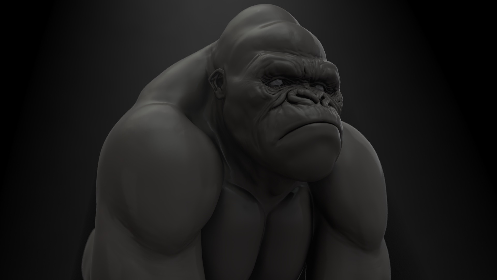 silverback gorilla muscles
