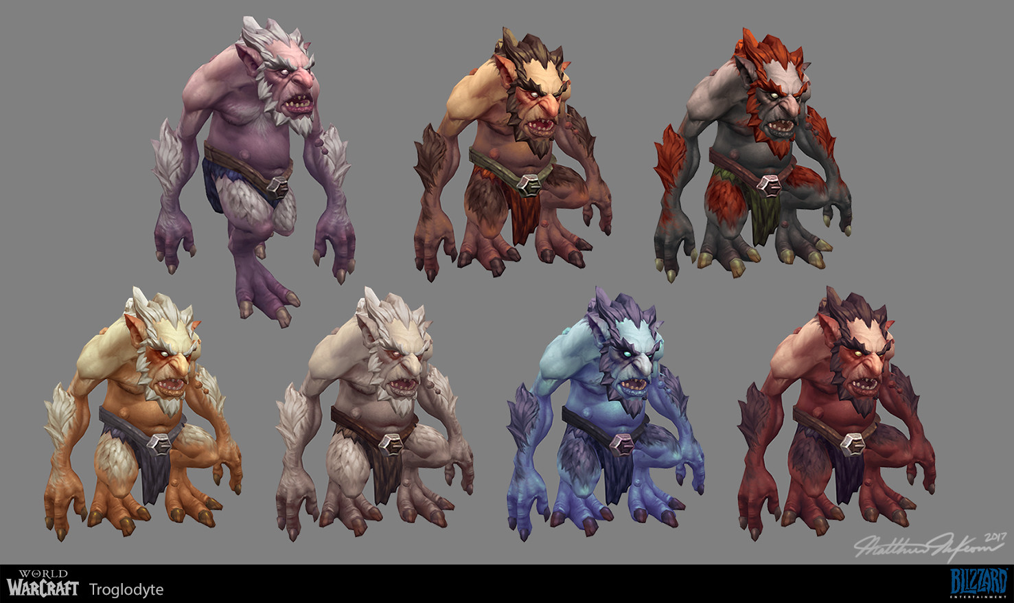 Artstation World Of Warcraft Trogg Matthew Mckeown