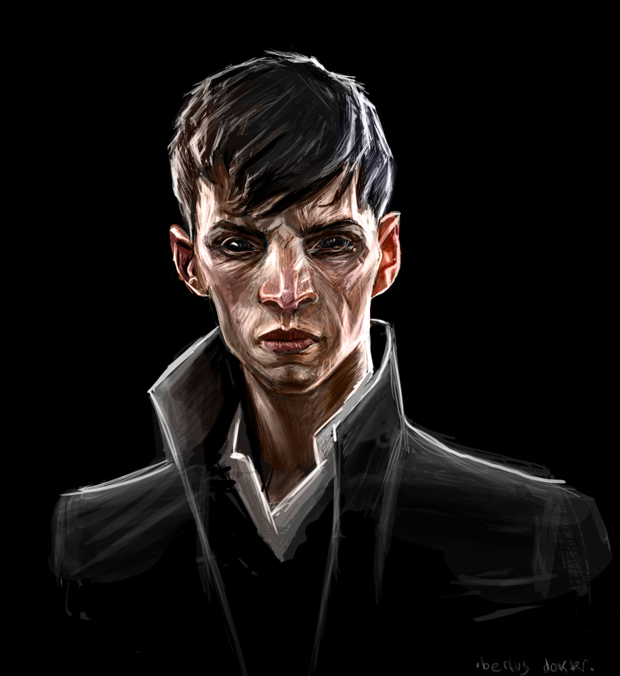 Dishonored - The Outsider painting study.