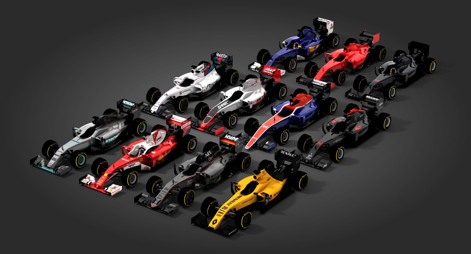 OpticalDreamSoft - Formula 1 2016 Teams Pack 3D models