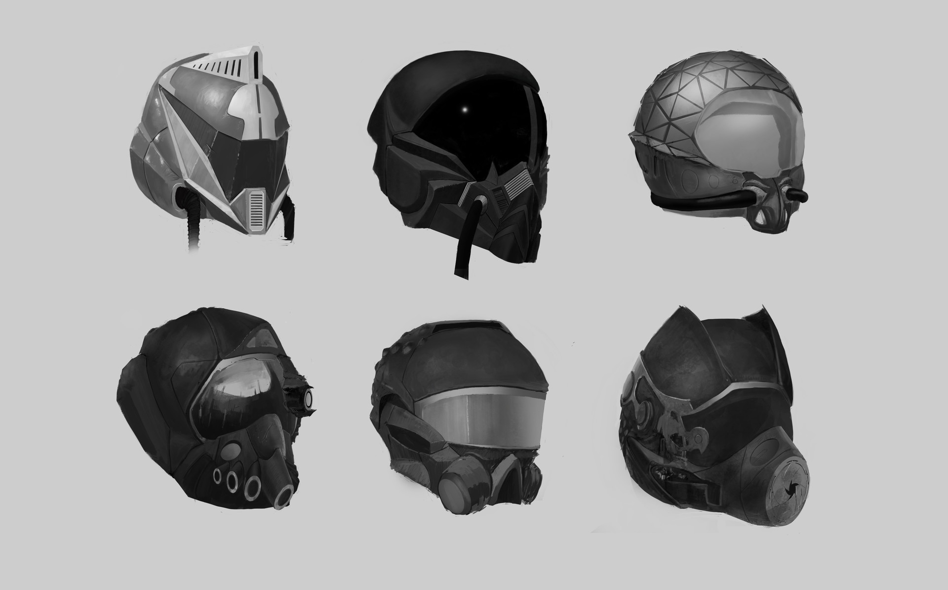 SciFi Helmet Design by Max Schiller.