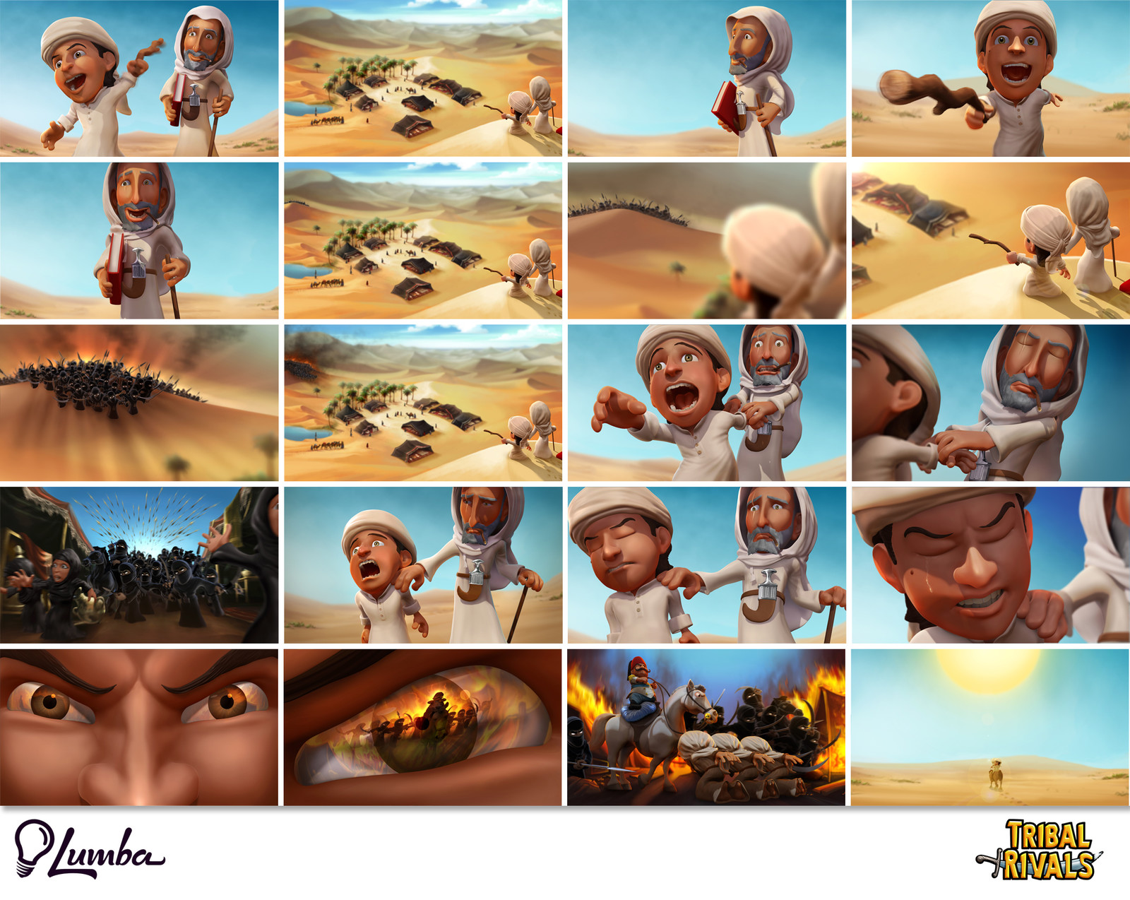 Tribal Rivals: Comic Panels: Part 01