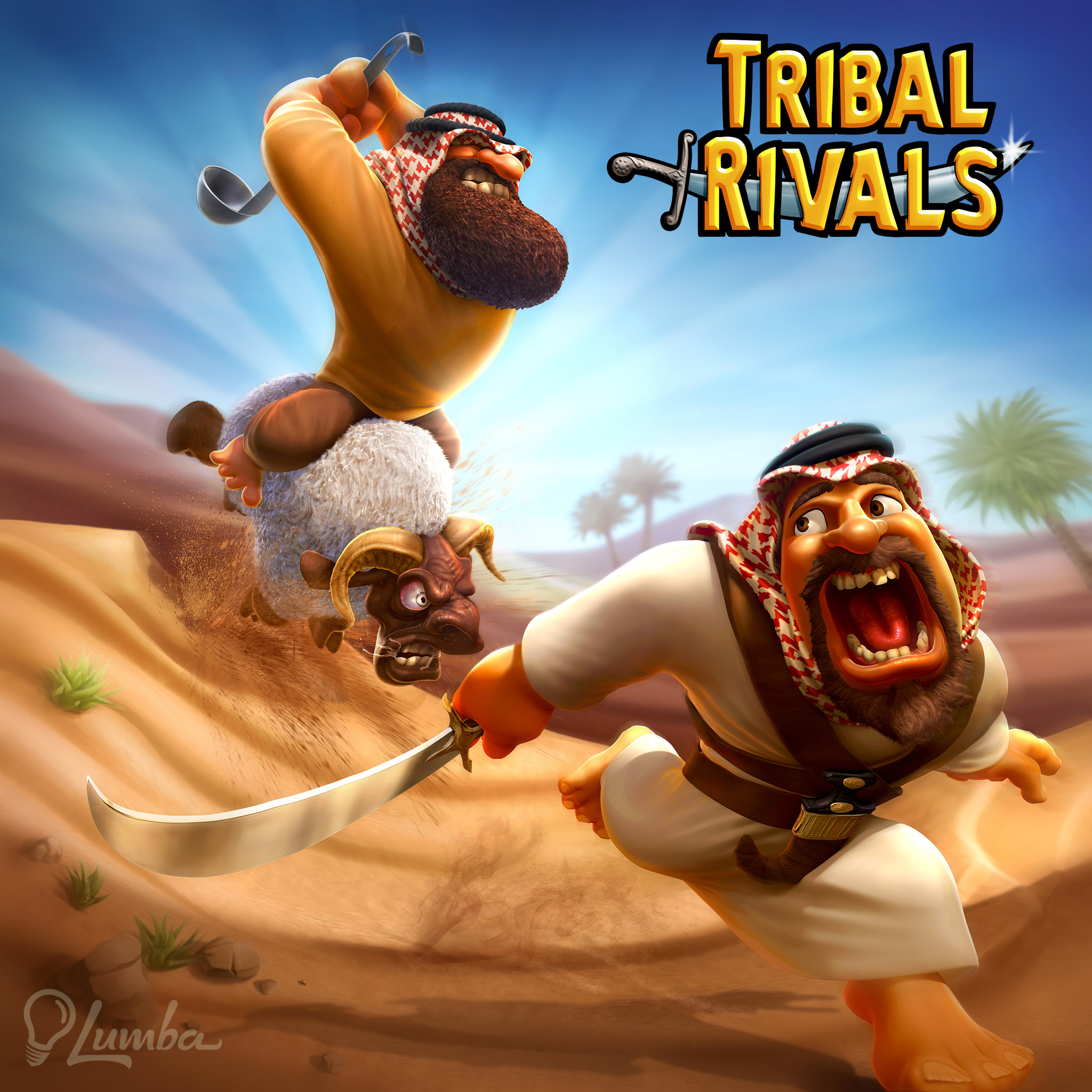Dave Wolf's Art - Tribal Rivals: Mobile Game for Lumba