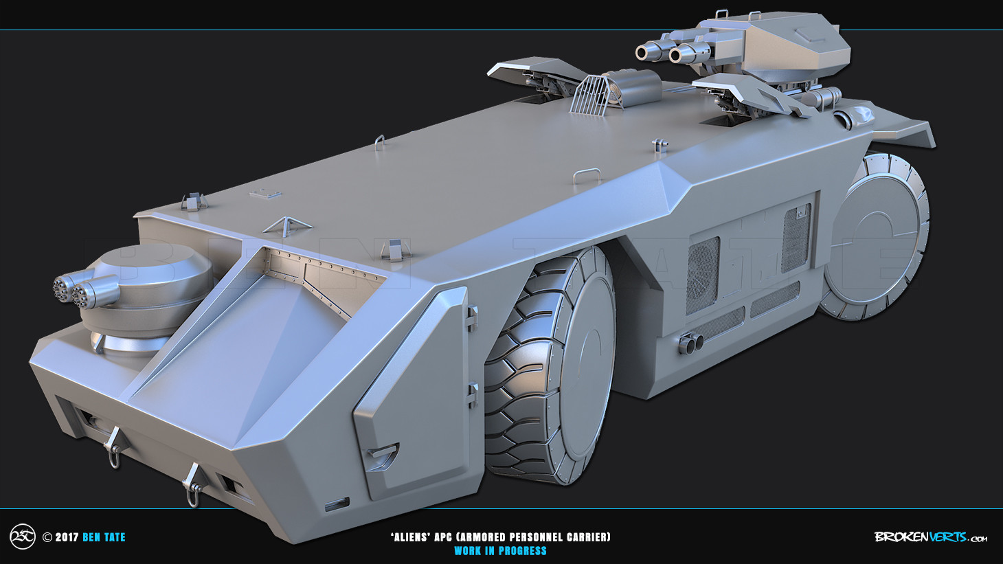 Artstation Aliens Apc Wip Ben Tate