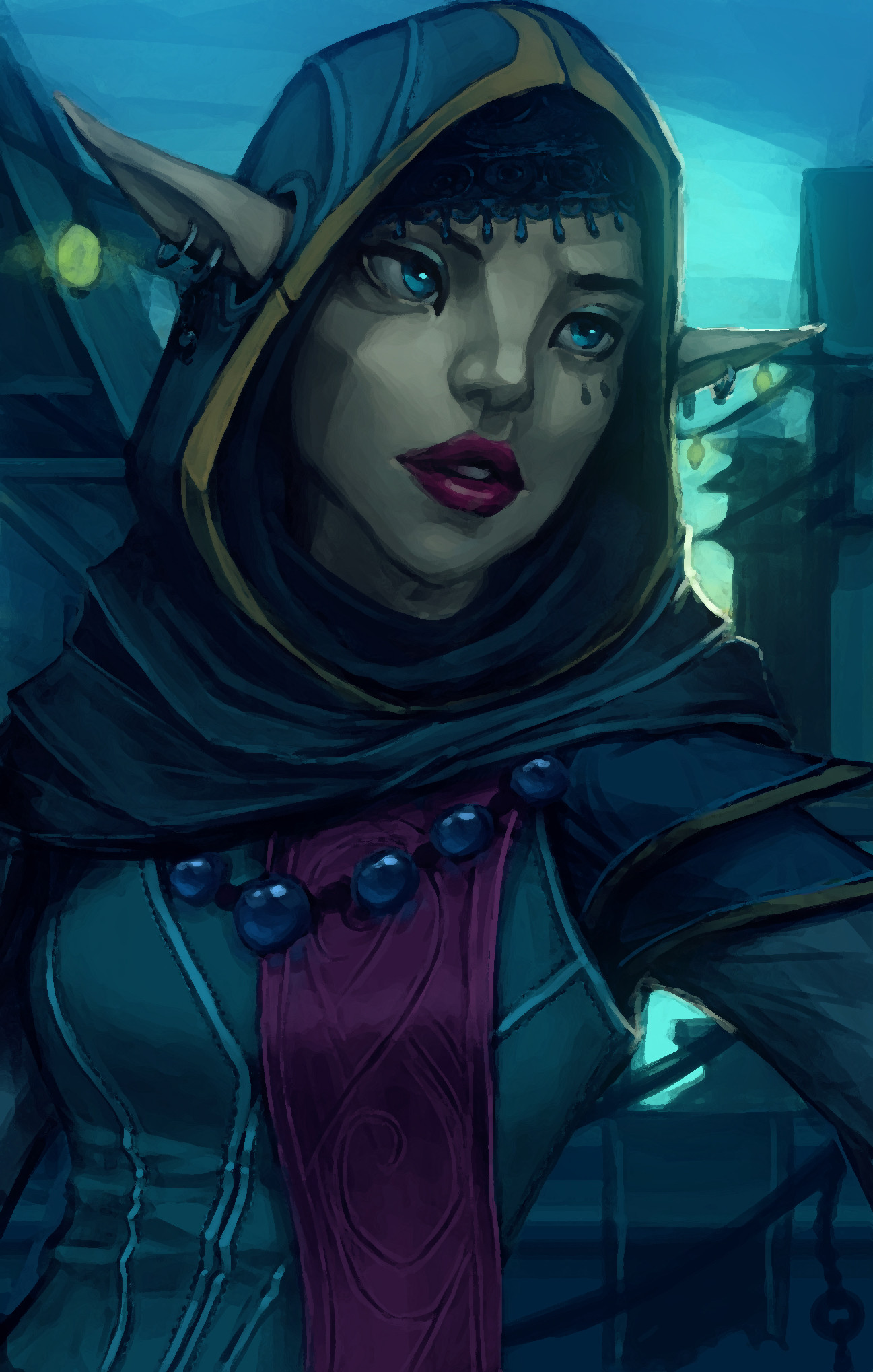 artstation-elf-thief-baldur-s-gate-portrait