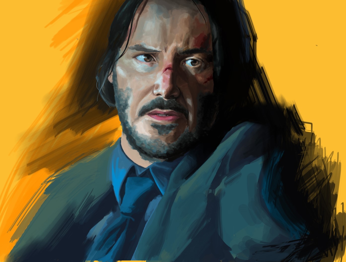 Artstation John Wick Painting Study Taeksu Kim