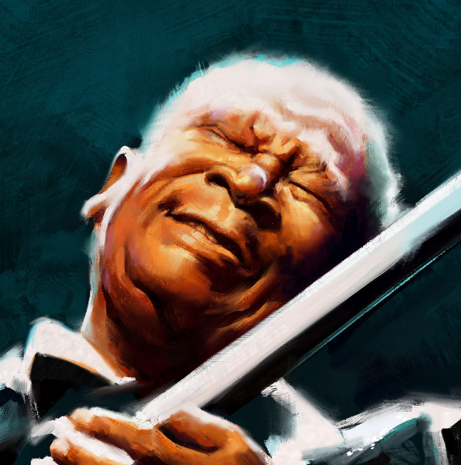 Artstation Another B B King Portrait James Davey