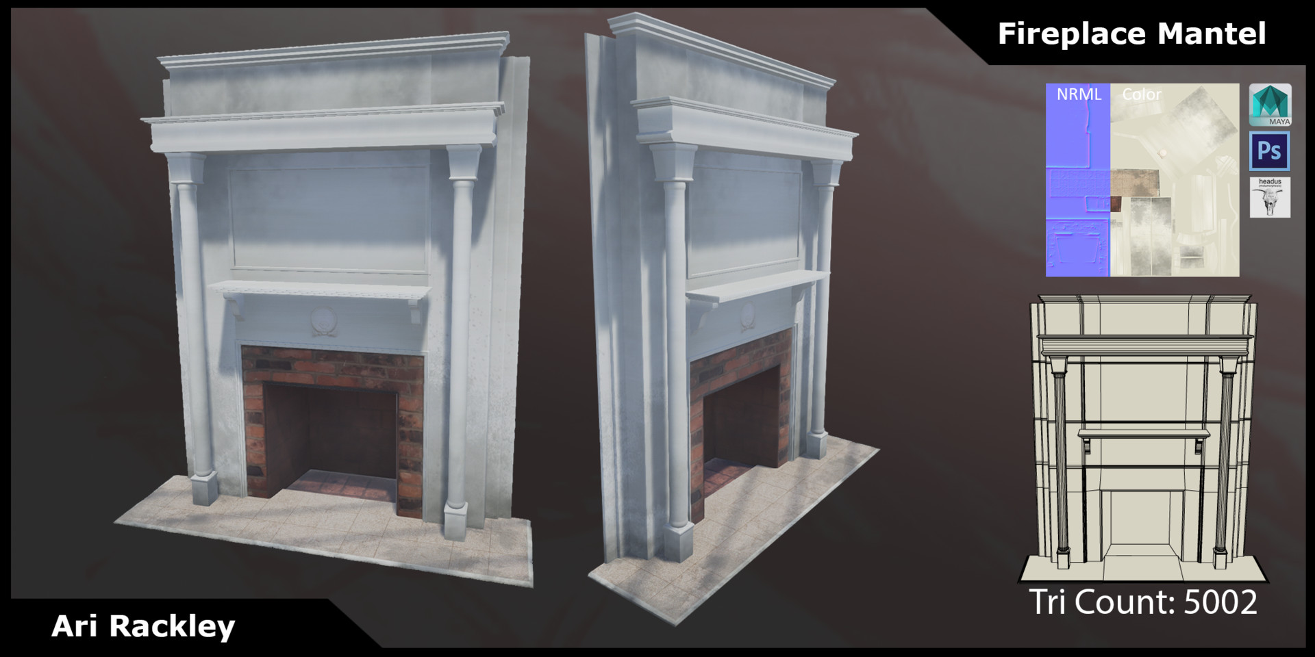 Marissa Rackley Old Fireplace Mantel