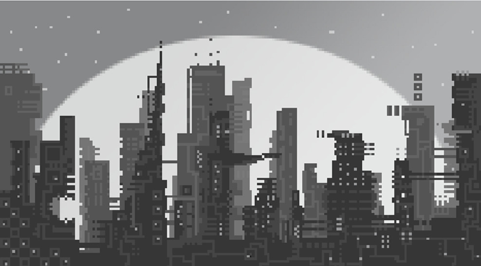 ArtStation - Pixel art - City view, Black Duck Overlord