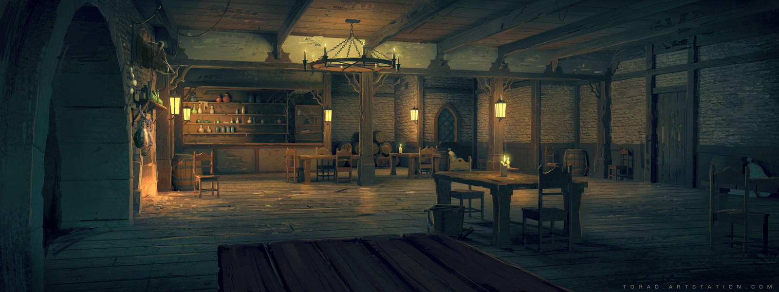 Netflix Castlevania Background : Tavern